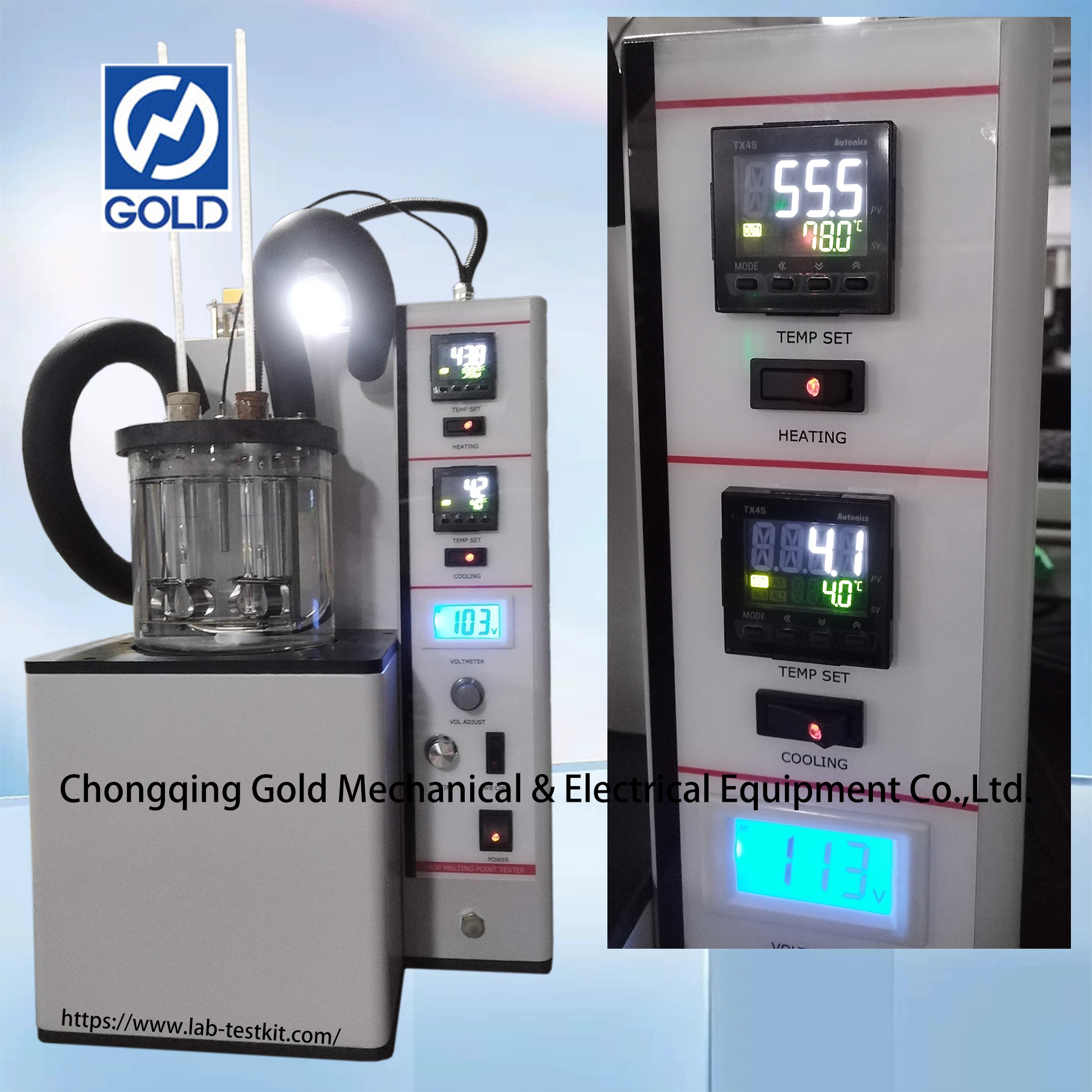 Tone tester ya kiwango cha kuyeyuka-5