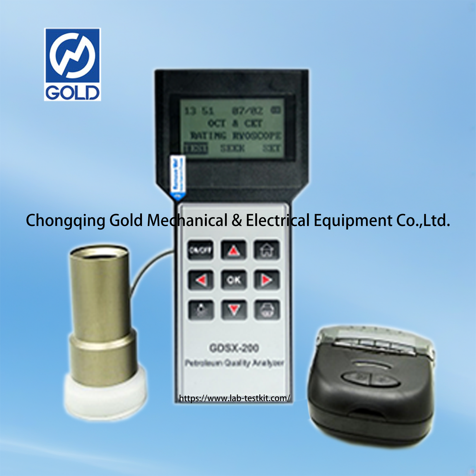 ASTM D2699 PORTABLE PETOLINE Octane Nambari na Dizeli Cetane Nambari Analyzer ASTM D4737
