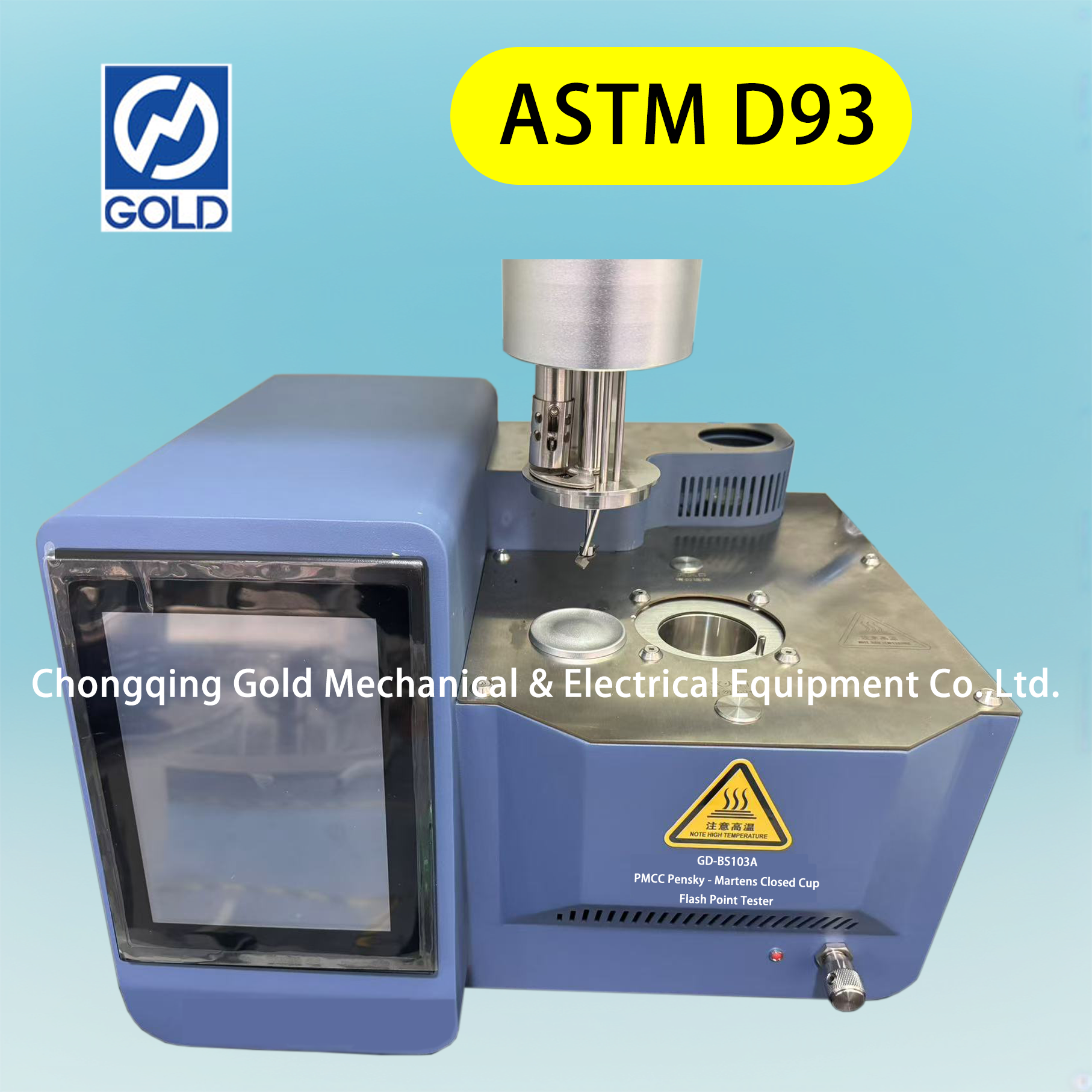 ASTM D93 PMCC Moja kwa moja Pensky - Martens Cup Cup Flash Point Tester 