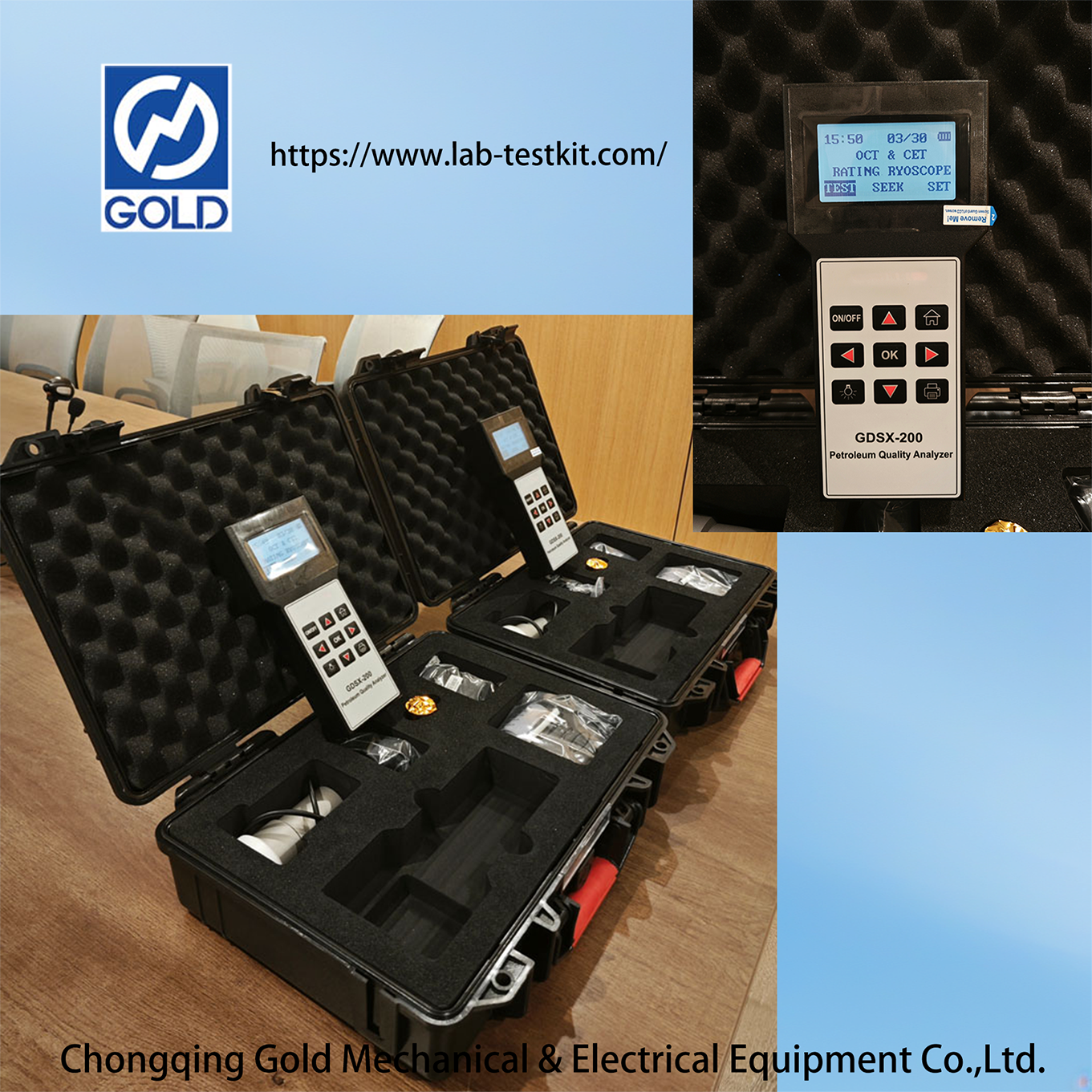 ASTM D2699 PORTABLE PETOLINE Octane Nambari na Dizeli Cetane Nambari Analyzer ASTM D4737