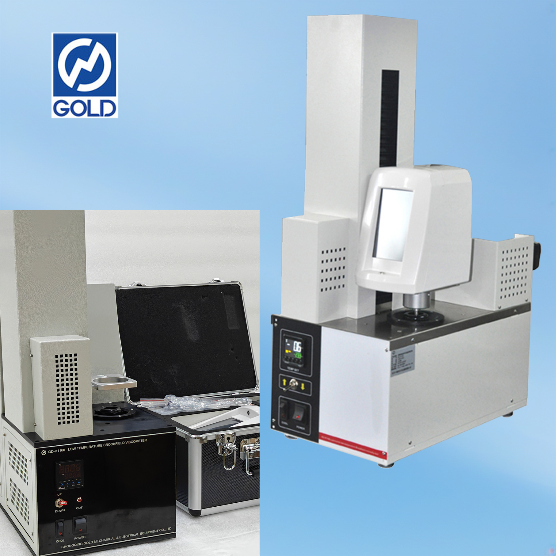 Kuweka mafuta ya chini ya joto Brookfield viscometer ASTM D2983