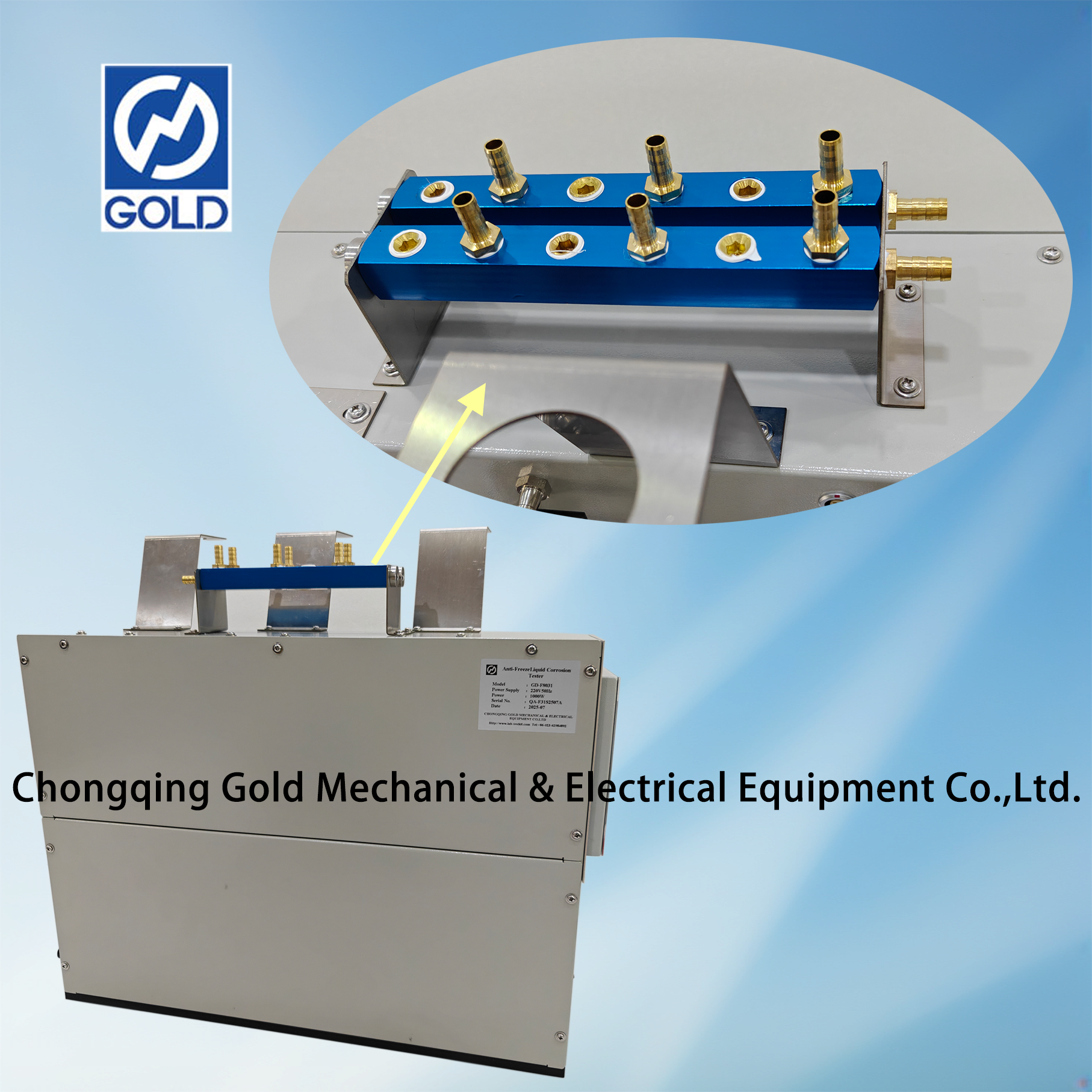 ASTM D1384 Injini ya Corrosion Corrosion Tester