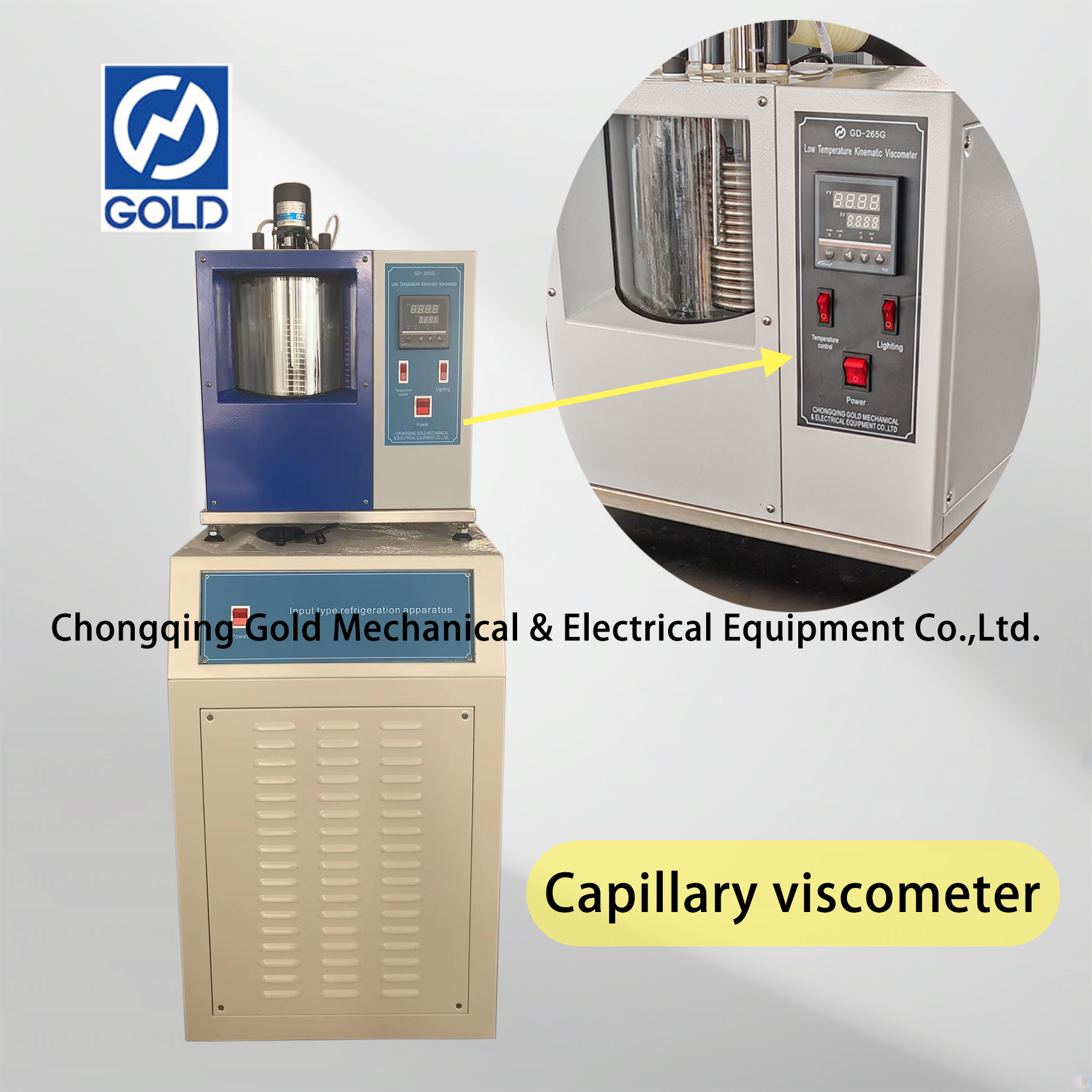 Joto la chini la kinematic viscometer
